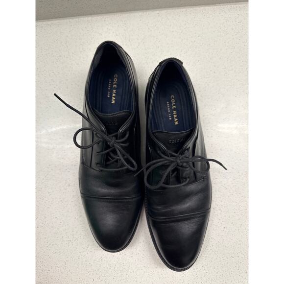 Cole Haan Grand 360 Black Leather Harrison Oxford Cap Toe Dress Shoes Size 9M main image 8